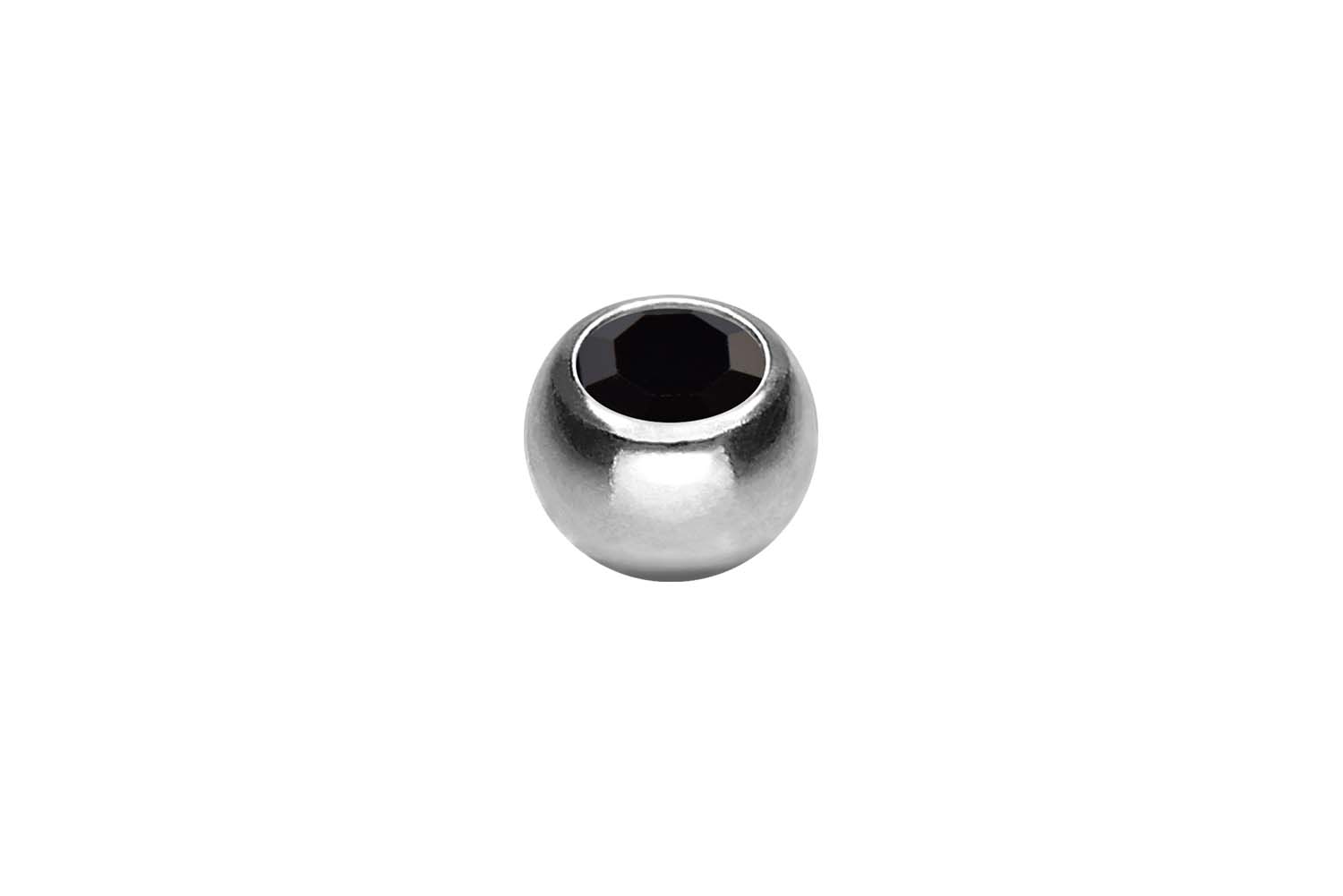 Titan Schraubkugel KRISTALL von Piercingline